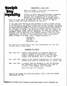 GGE Newsletter 1977 July