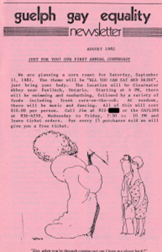 GGE Newsletter 1982 August