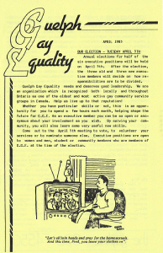 GGE Newsletter 1983 April