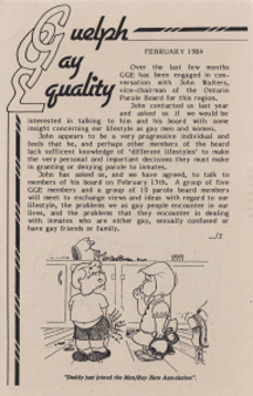 GGE Newsletter 1984 February