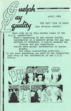 GGE Newsletter 1985 April