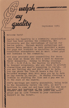 GGE Newsletter 1985 September