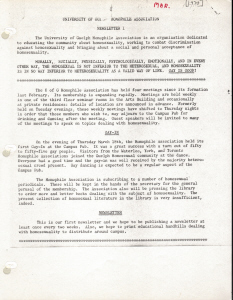 UGHA Newsletter 1971