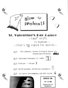 GLLOW's Valentines Day Dance, 1988, February 13