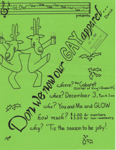 GLOW Xmas Dance, 1988, Dec.3
