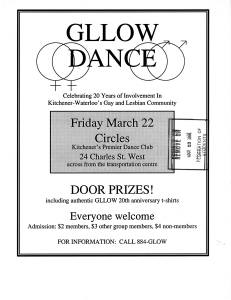 GLLOW 20th Anniversary Dance Circles, 1991, March 22