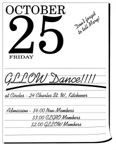GLLOW Dance Circles, 1991, October 25