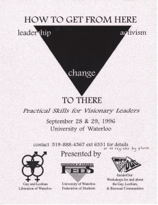 1996 GLLOW Conference Poster