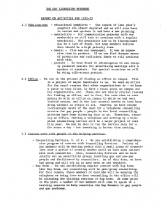 WUGLM Report 1972-1973