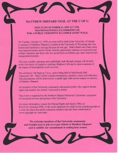 1999, Oct.12 Matthew Shepard Vigil Small Poster