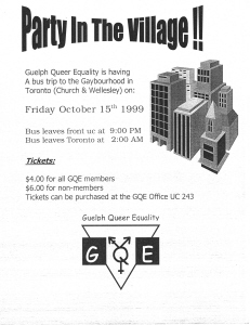 1999, Oct.15 Trip to the Gaybourhood Poster