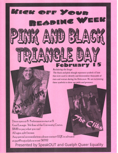 2007 Feb.15 Pink and Black Triangle Day Poster