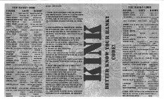 2007, Nov.3 Kink Hanky Code Flyer