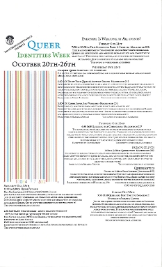2008, Oct.20-26 Queer Identities Week Poster