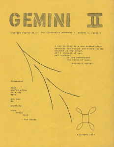 Gemini II Vol 1 Issue 1