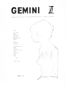 Gemini II Vol 1 Issue 3