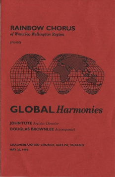 1995, May 25 Rainbow Chorus Programme