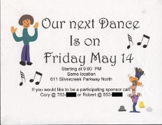 1999, May 14 Dance Poster 1