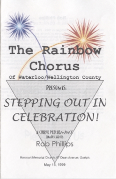 1999, May 15 Rainbow Chorus Programme