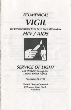 1999, November 28 AIDS Vigil Programme