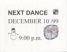 1999, December 10 Dance Poster 1