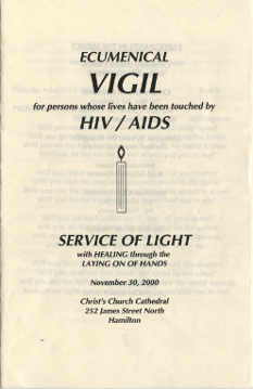 2000, November 30 AIDS Vigil Programme