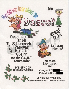 2000, December 8 Dance Poster
