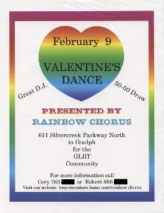 2001, February 9 Dance Poster
