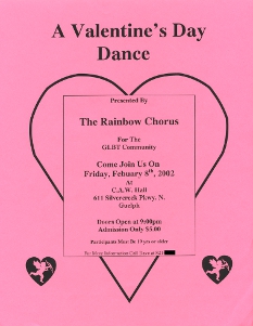 2002, February 8 Dance Poster