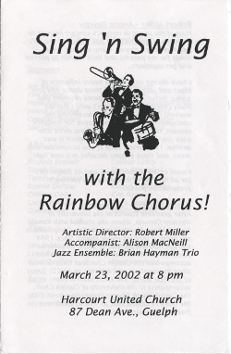 2002, March 23 Sing-n-Swing Programme