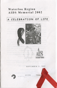 2002, September 21 Waterloo Region AIDS Memorial