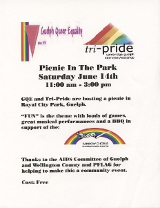 2003, June 14 Fundraiser Poster