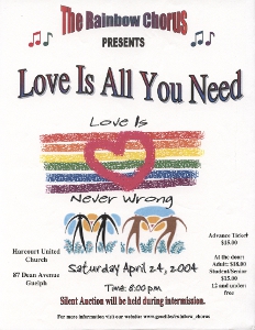 2004, April 24 All You Need Is Love Poster