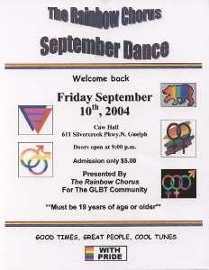 2004, September 12 Dance Poster