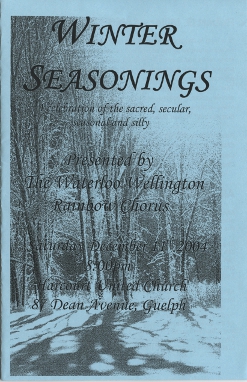 2004, December 11 Winter Seasonings Programme