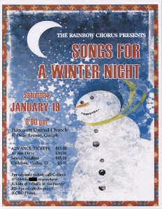 2008, Jan. 19 Songs for a Winter Evening Poster