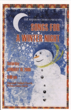 2008, Jan. 19 Songs for a Winter Evening Programme