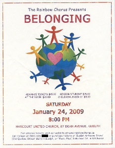 2009, January 24 Concert Belonging Poster