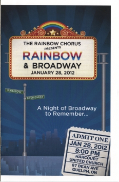 2012, January 28 Rainbow & Broadway Programme