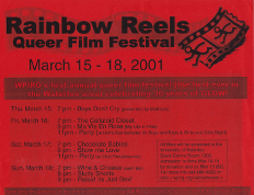 2001 Rainbow Reels Poster