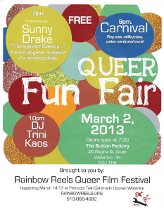 2013 Rainbow Reels Queer Fun Fair Poster