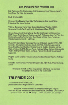 2000 Pride Errata and Sponsors
Verso