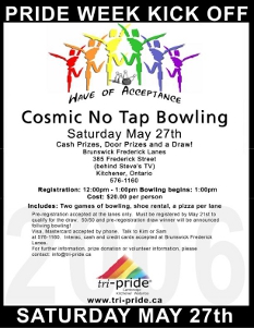 Cosmic No Tap Bowling Poster