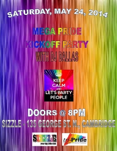 2014-05-24 Mega Pride Kickoff Party Poster