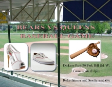 2014-05-31 Bears Vs Queens Ball Game Poster
